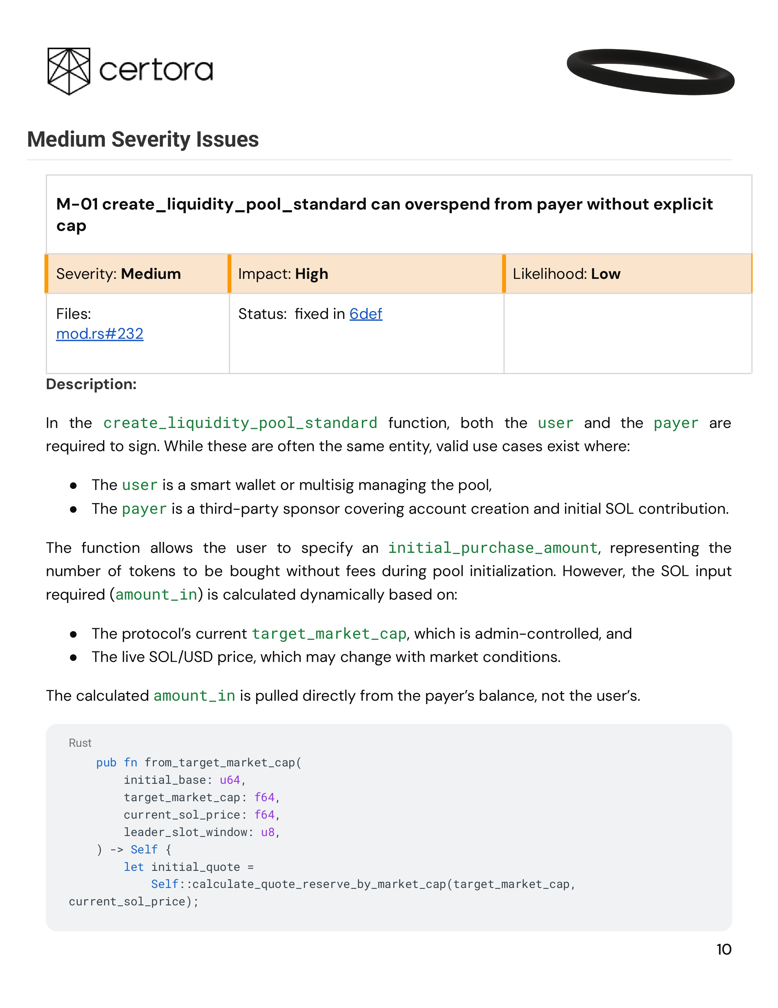 Certora Audit - Heaven Docs